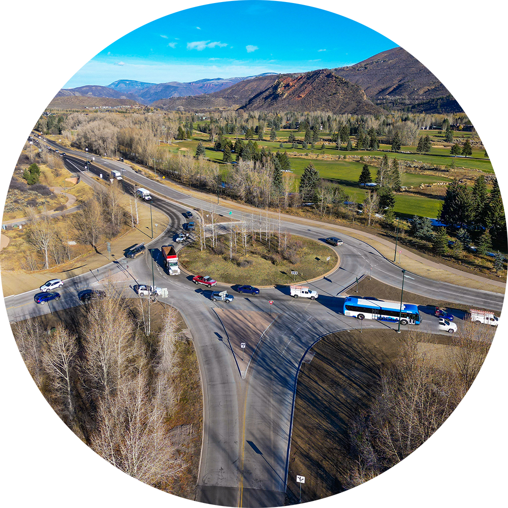 Image of traffic circle.