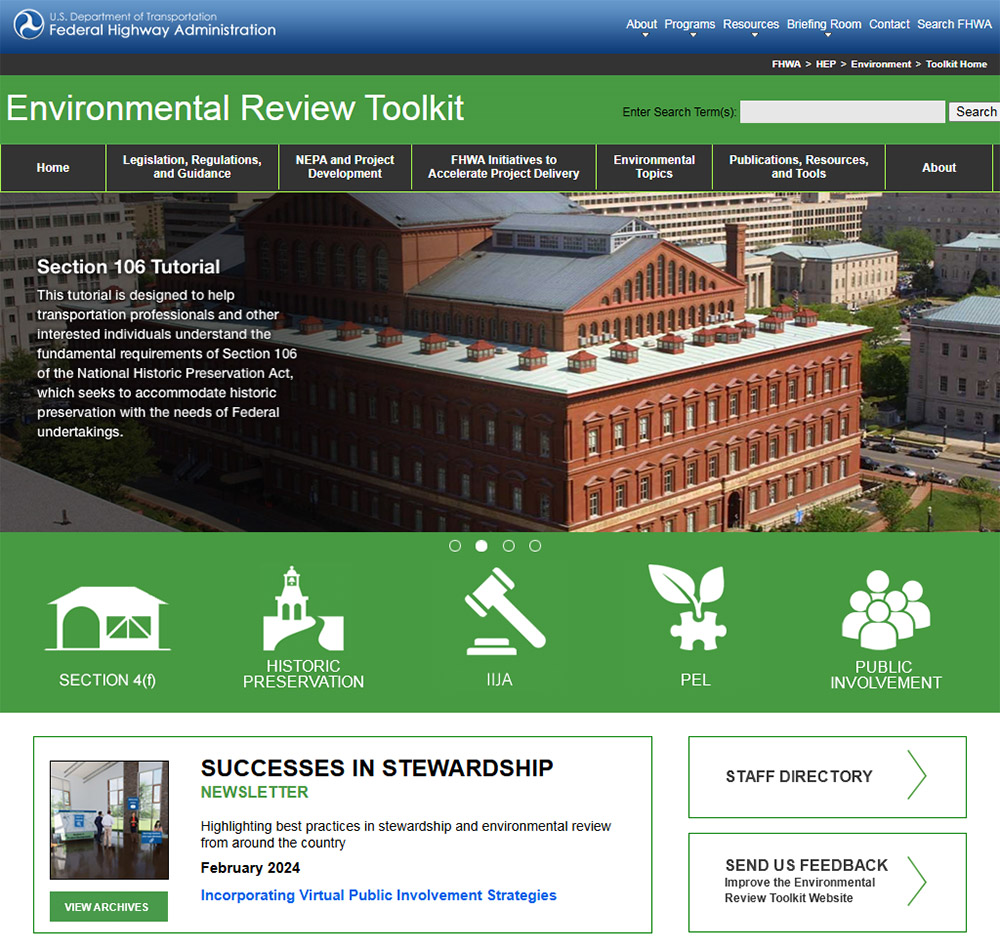 FHWA website thumbnail